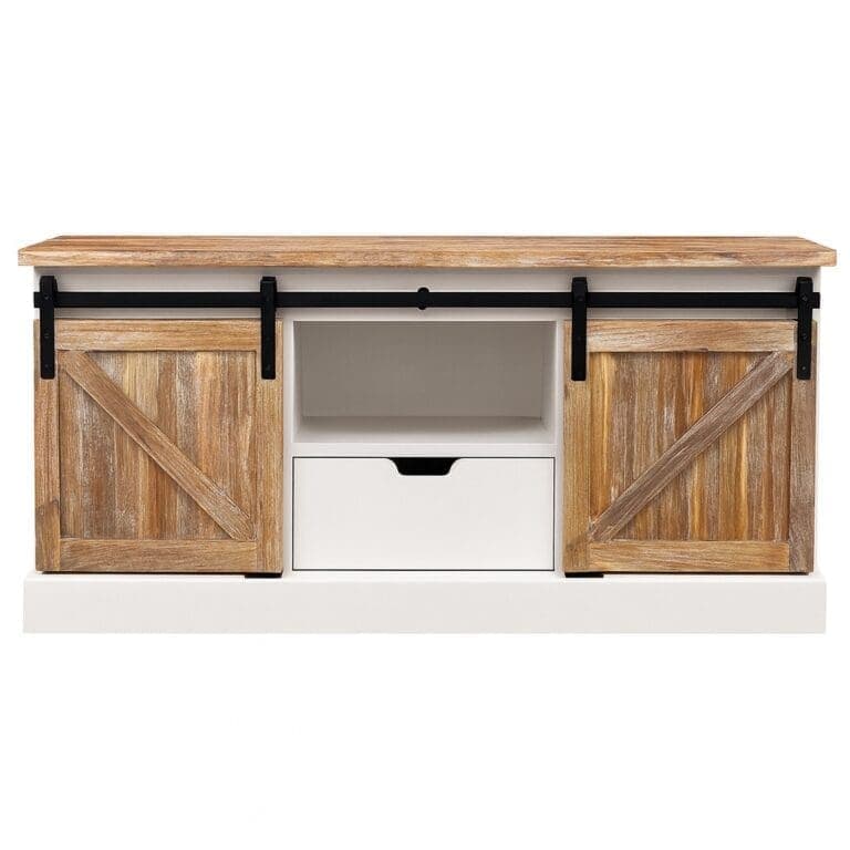 Landelijk TV meubel met barndoor